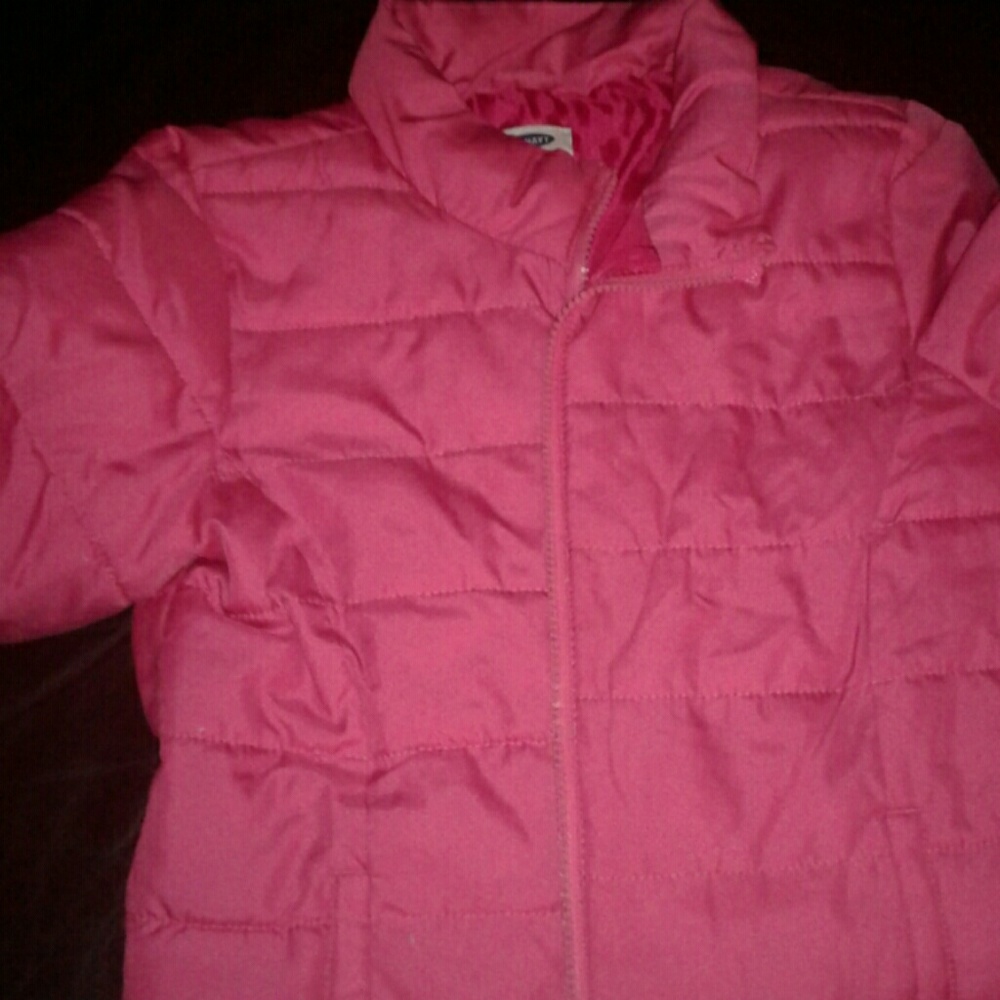 Girls pink coat.